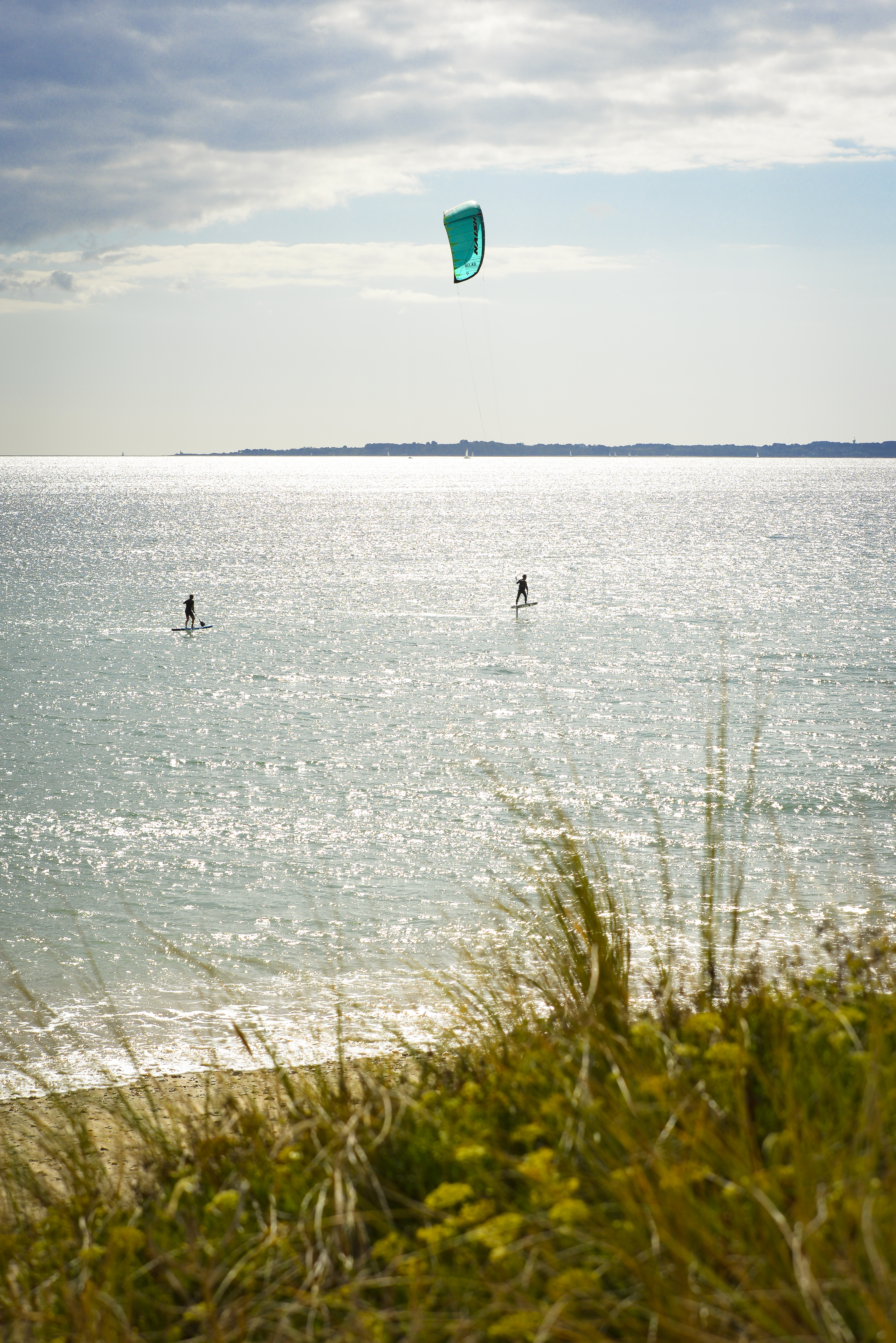 ©E. LEMEE-LBST- Kite surf à Gâvres